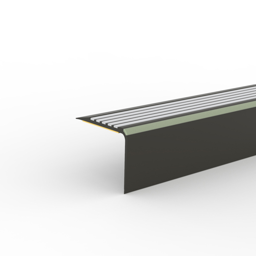 Döllken TKNG A 40 sk 0110 schwarz 2,50m Treppenkante hellgraue Rille